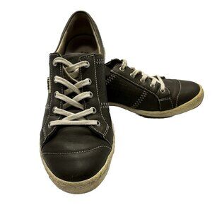 Josef Seibel Caspian Olive Green Lace Up Sneakers Shoes Womens 39 (8-8.5US)